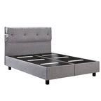 Κρεβάτι με Κεφαλάρι και Αποθηκευτικό Χώρο Hauz Pandora 150X200 Keten 44 Stone